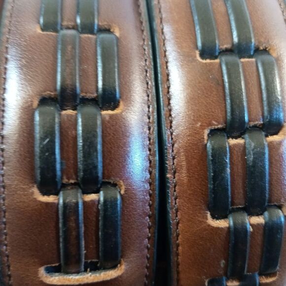 Men's Brown full grain Leather belt. - Picture 2 of 6